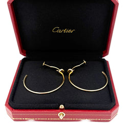 CARTIER "Juste un clou" GM Hoop earrings in rose gold and diamonds