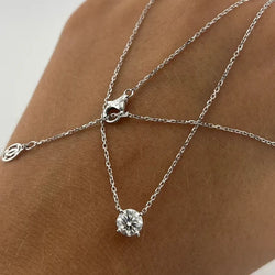 CARTIER Necklace with Pendant in White Gold and Diamonds