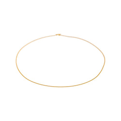 Yellow gold curb chain necklace