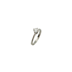 White Gold Solitaire Ring with Diamond