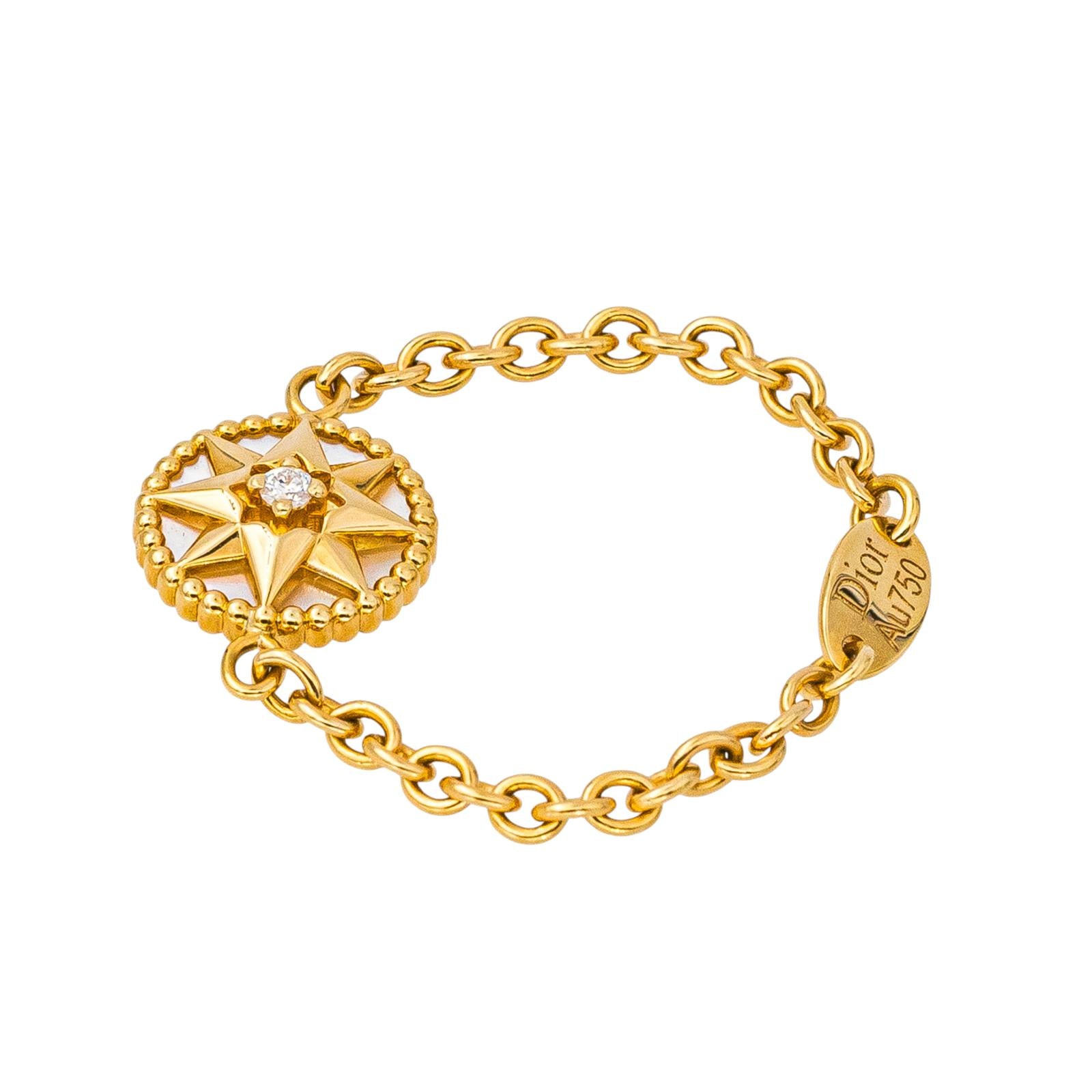 Dior Bague Rose des vents Or jaune Diamant