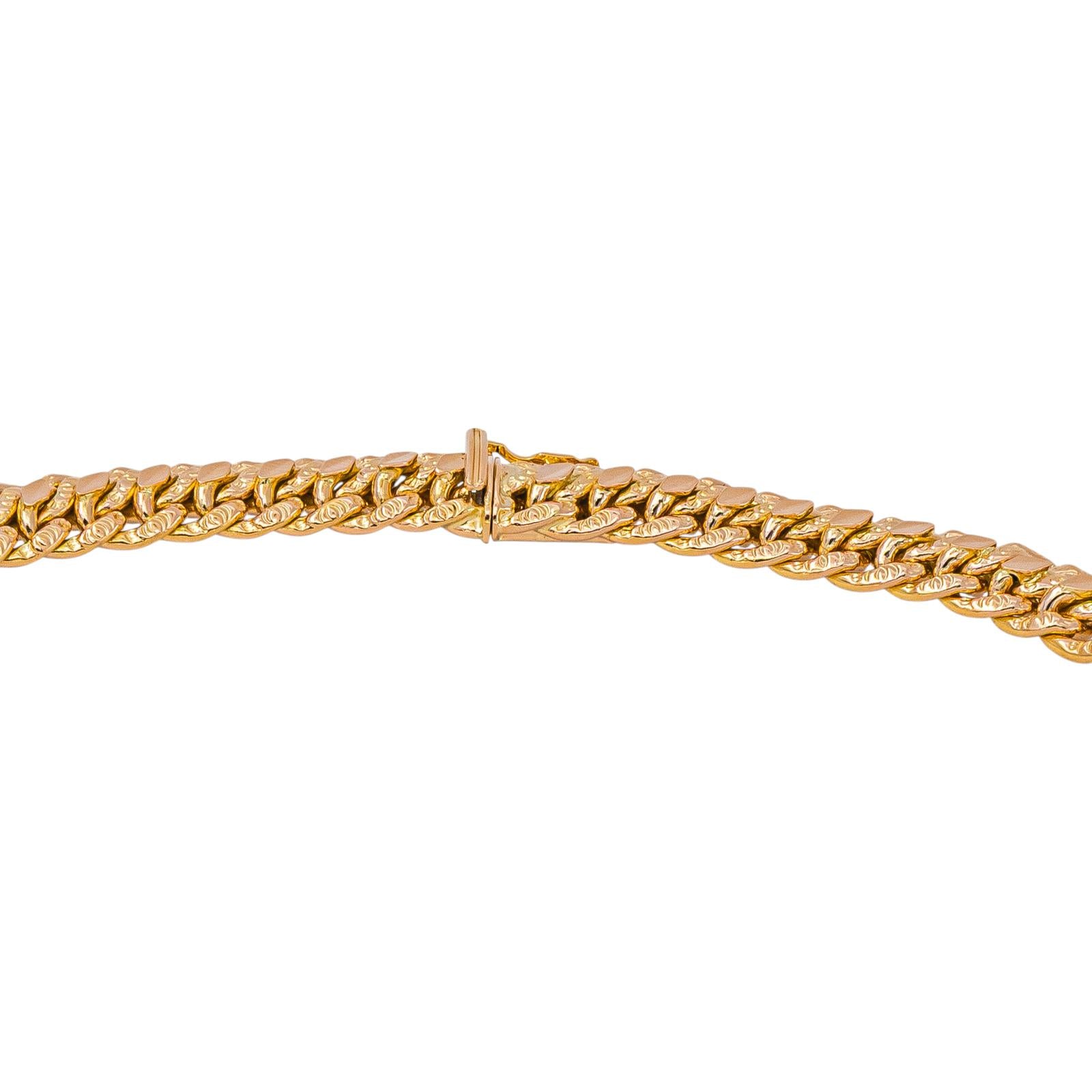 Rose gold Russian Link Necklace