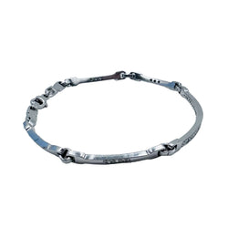 "Ligne" Bracelet in White Gold and Diamonds
