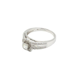 MAUBOUSSIN "Chance of Love No. 2" Solitaire Ring in white gold and diamonds