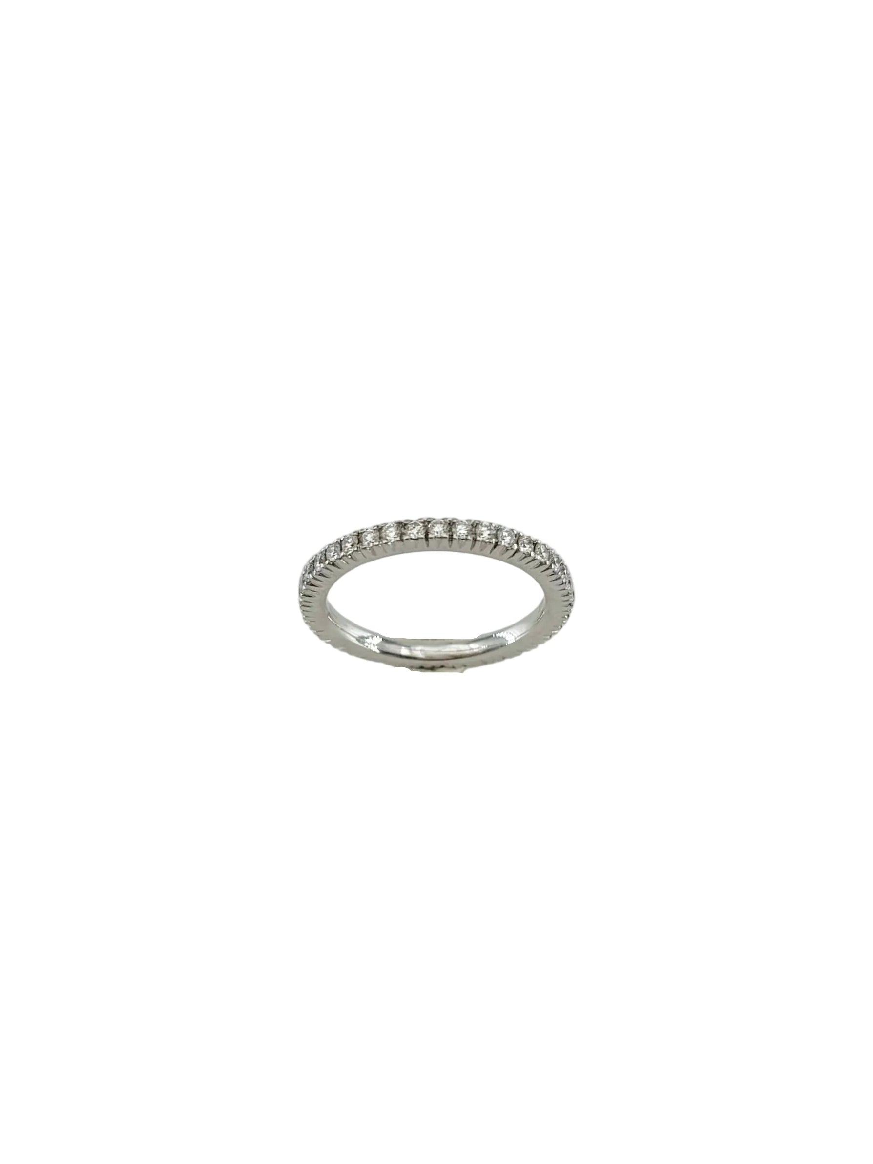 Bague Alliance en or blanc et diamants