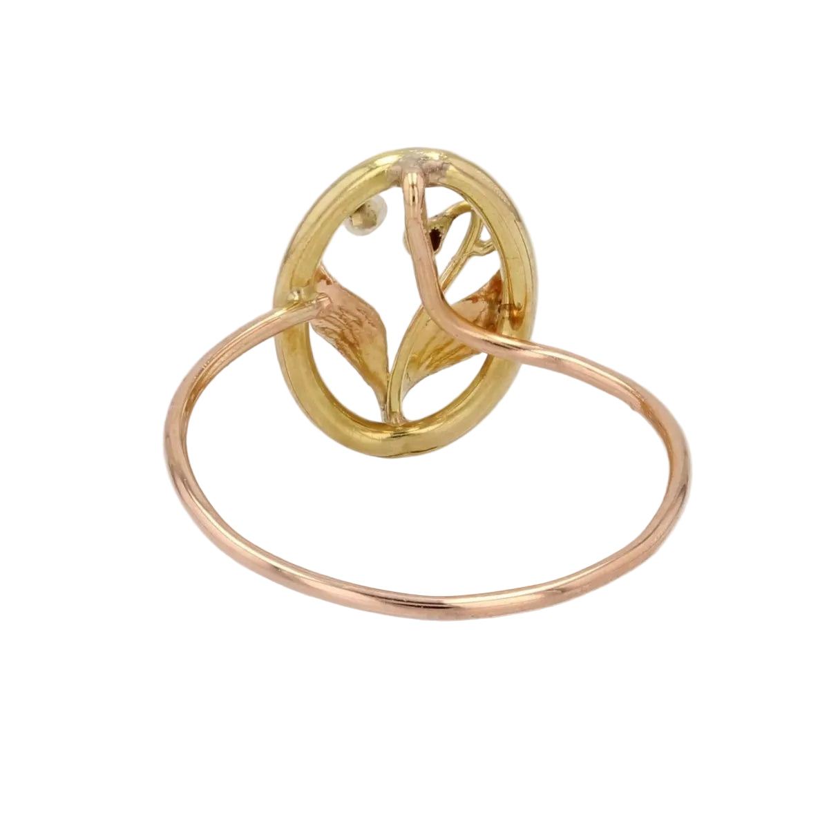 Fine bague ancienne or perle - Castafiore