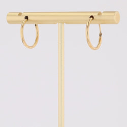 Fines boucles d'oreilles créoles or jaune - Castafiore