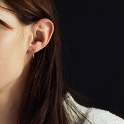 Fines boucles d'oreilles créoles or jaune - Castafiore