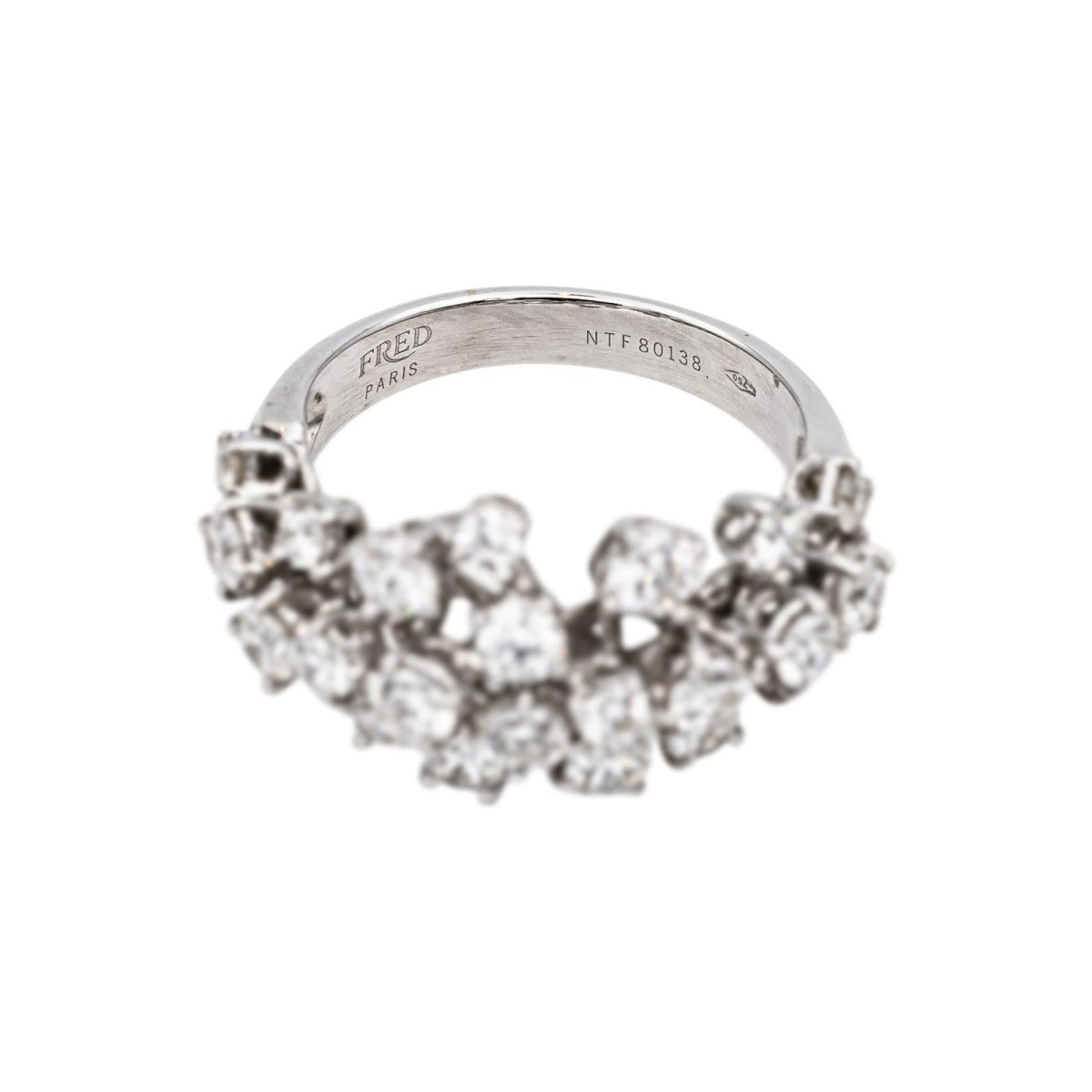 Fred Bague Blanche Or blanc Diamant - Castafiore