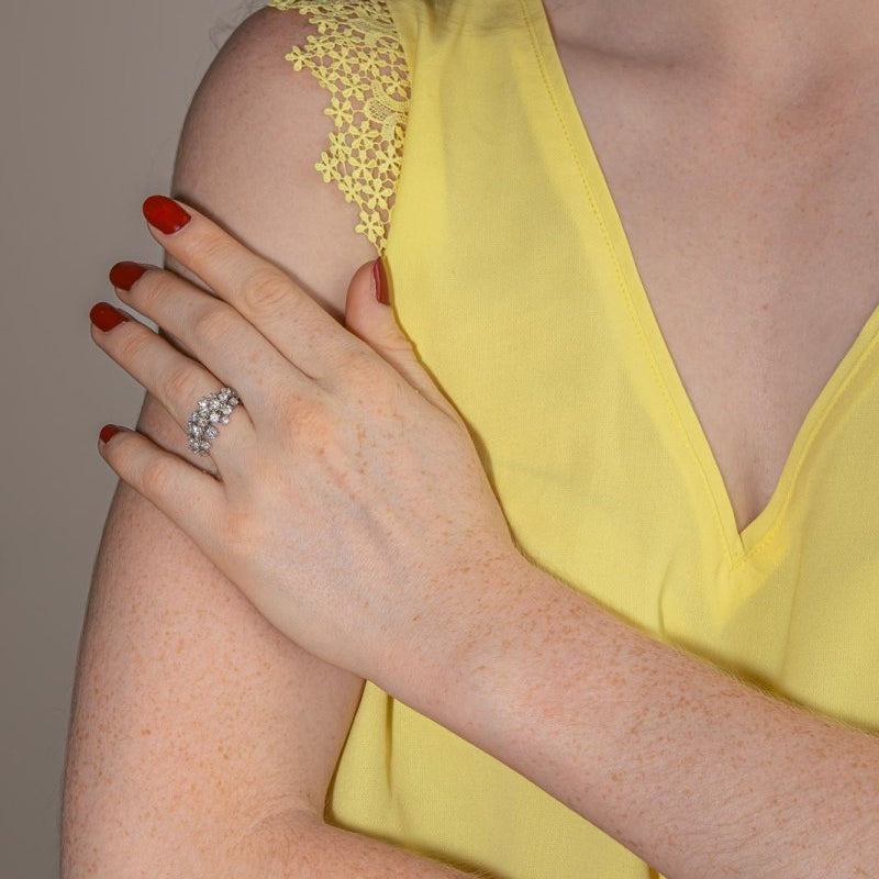 Fred Bague Blanche Or blanc Diamant - Castafiore
