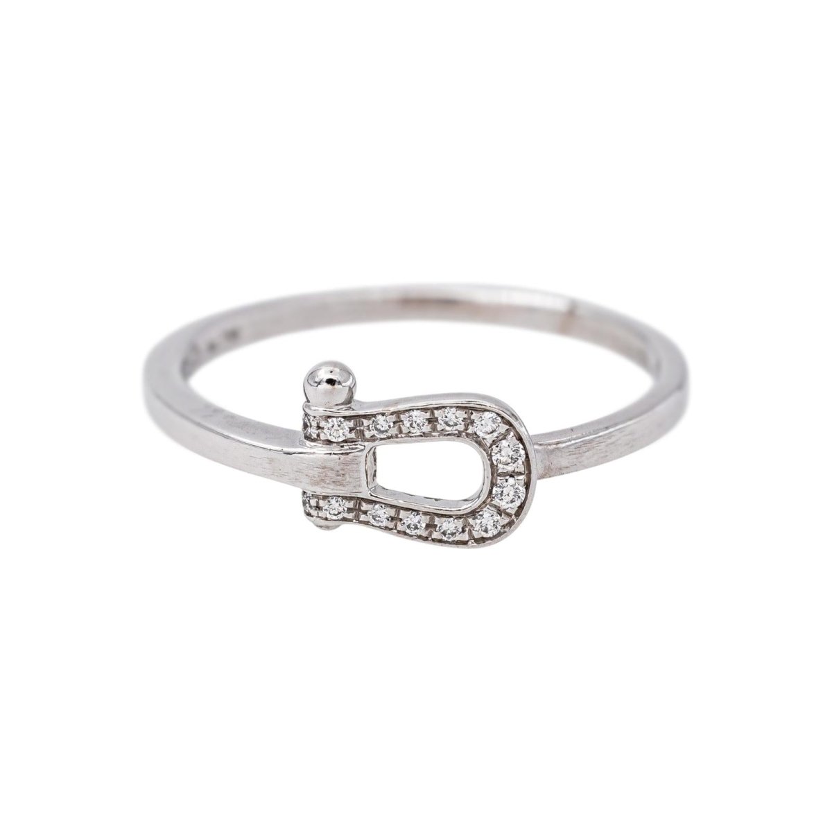 Fred Bague Force 10 Or blanc Diamant - Castafiore