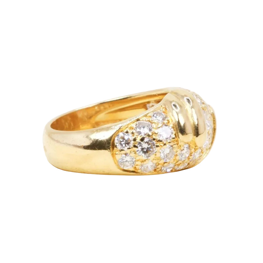 FRED Bague panthère or jaune diamants - Castafiore