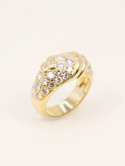 FRED Bague panthère or jaune diamants - Castafiore