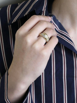 FRED Bague panthère or jaune diamants - Castafiore