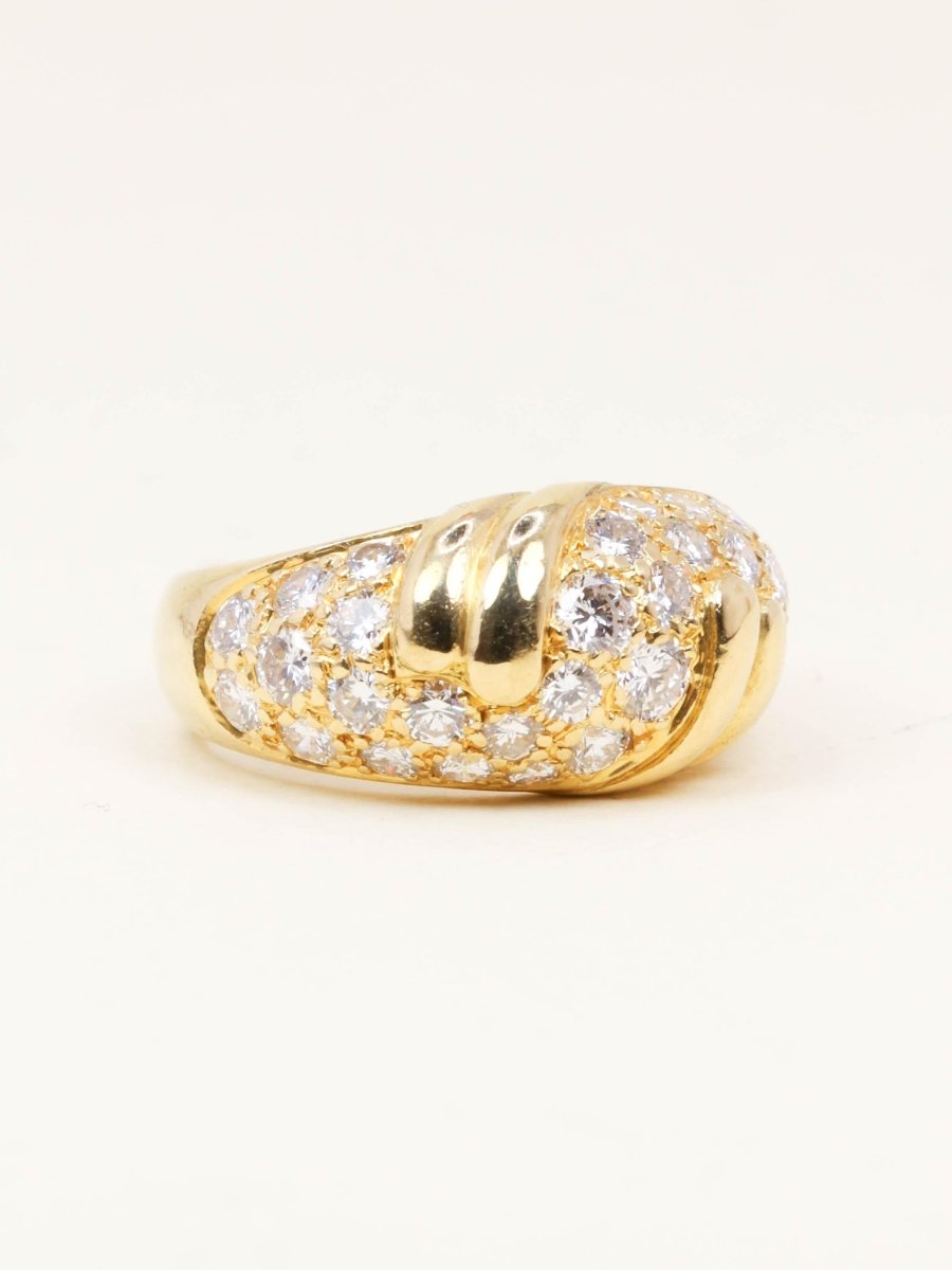 FRED Bague panthère or jaune diamants - Castafiore