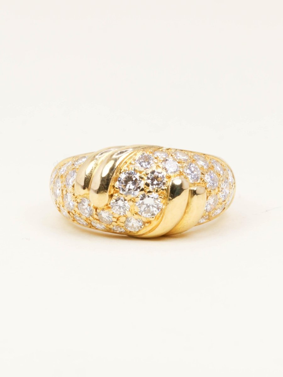 FRED Bague panthère or jaune diamants - Castafiore