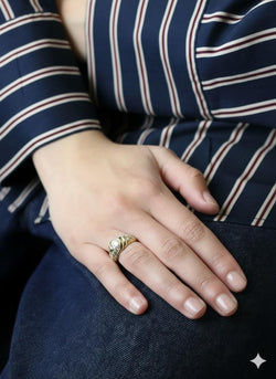 FRED Bague panthère or jaune diamants - Castafiore