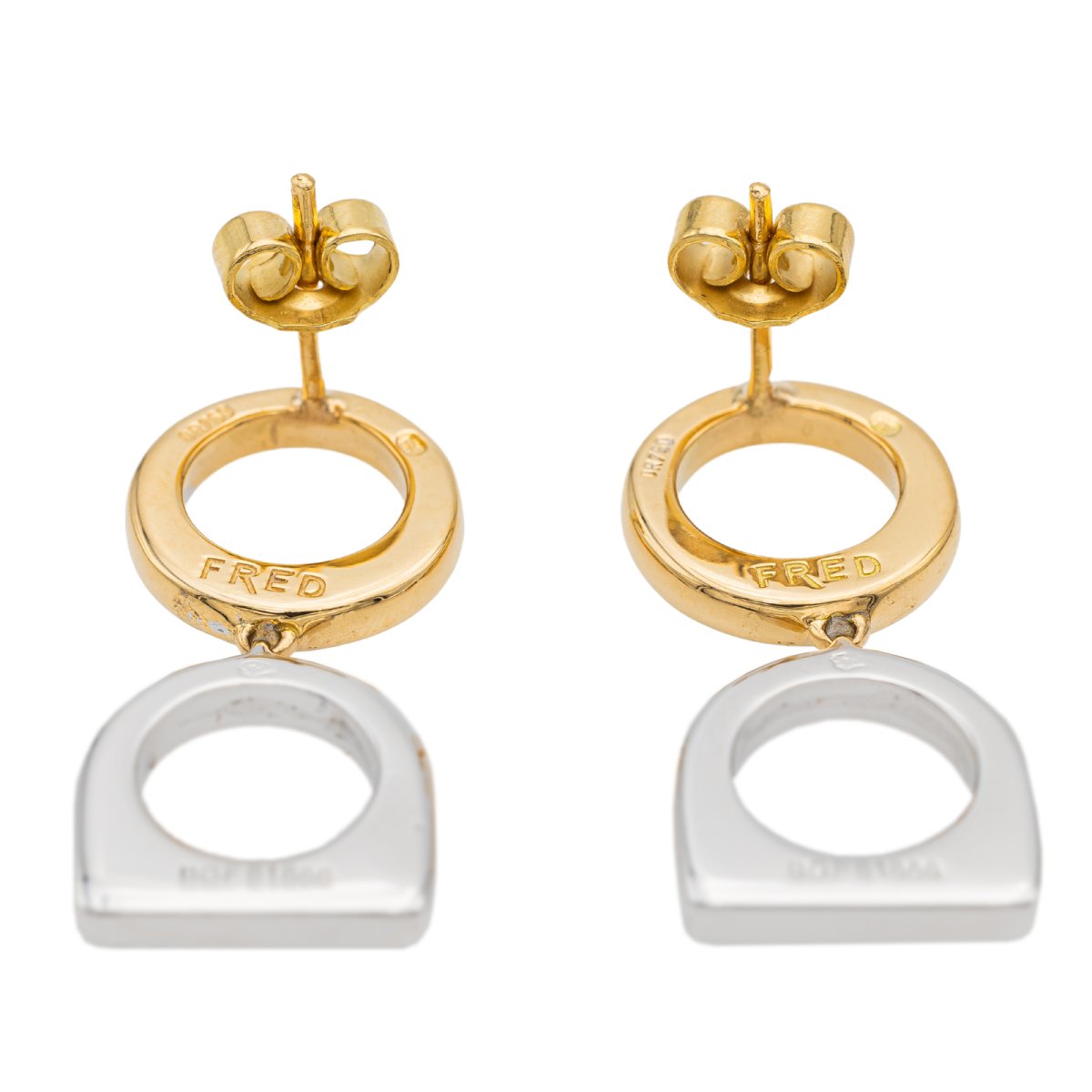 Fred Boucles d'oreilles Bicolore Success Or jaune - Castafiore