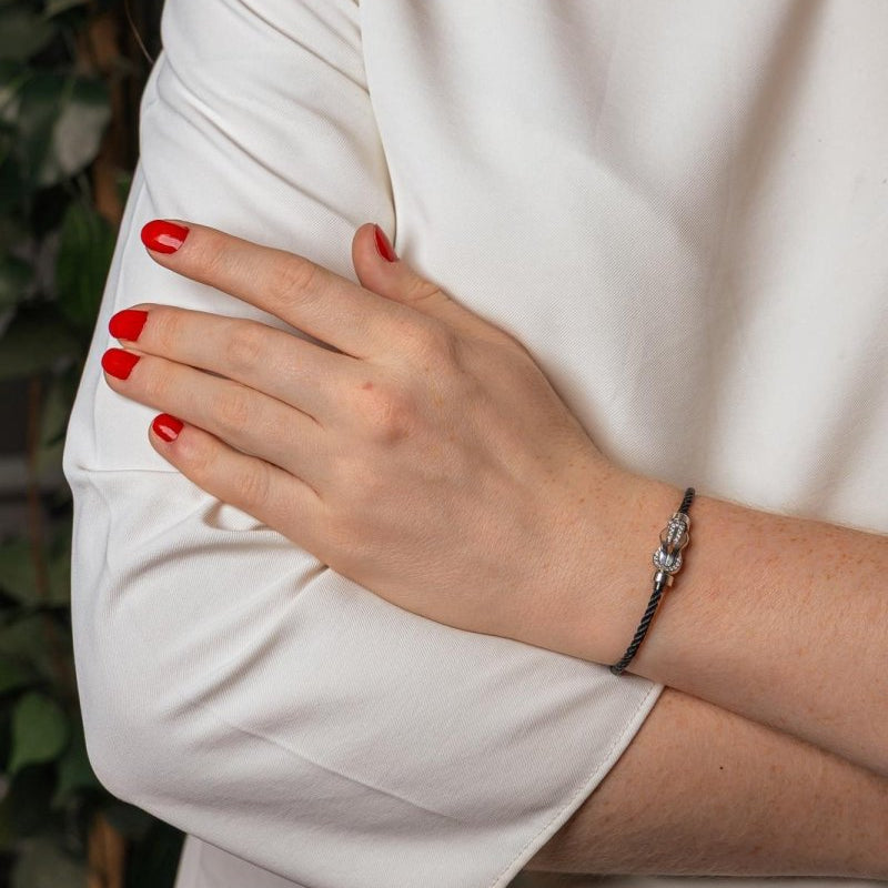 Fred Bracelet Chance Infinie Or blanc Diamant - Castafiore