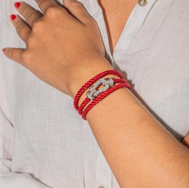 FRED “Force 10” bracelet in white gold and diamonds – Castafiore