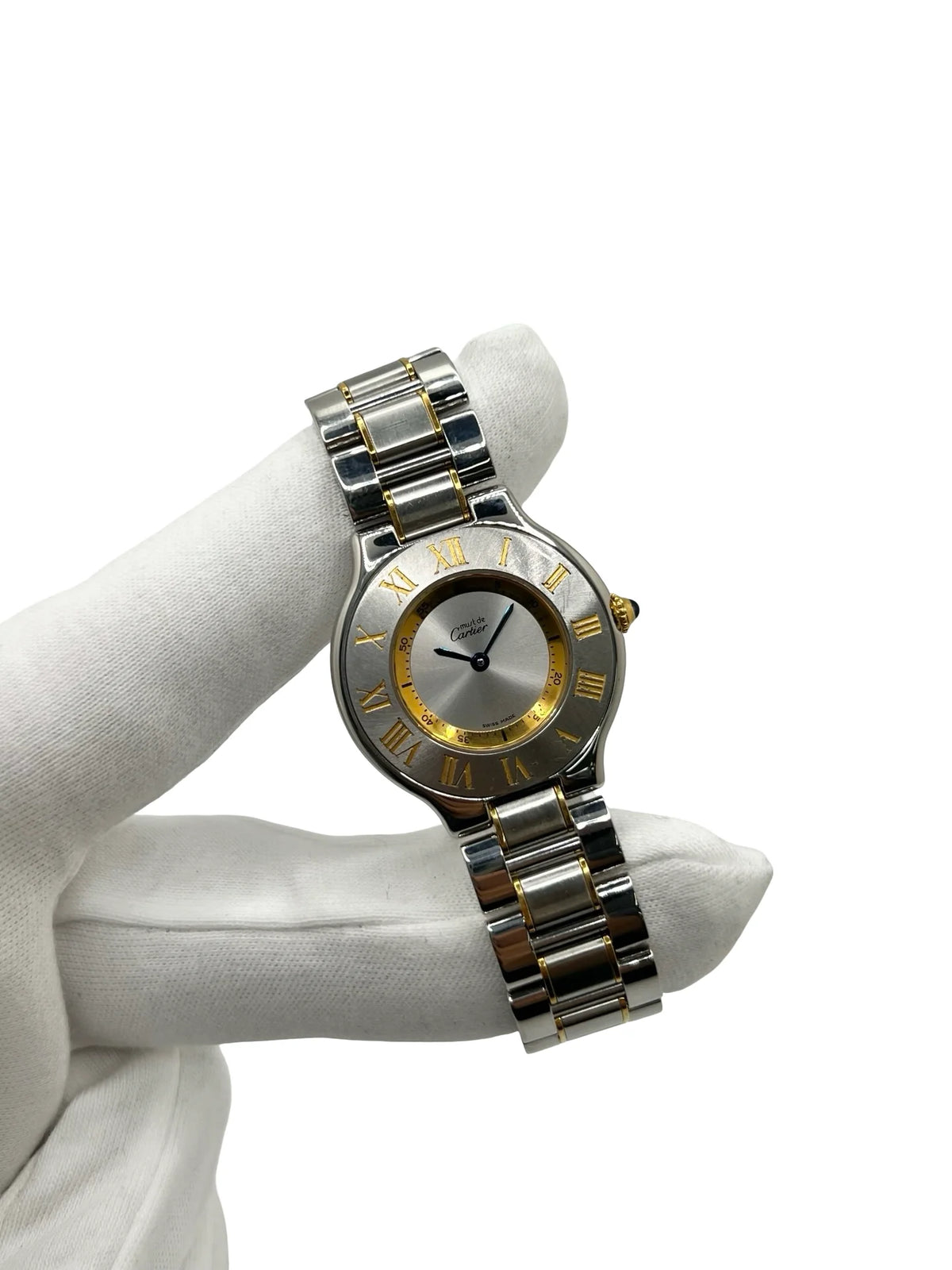 CARTIER "Must 21" Watch in Gold-plated and Stainless Steel
