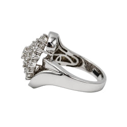 White Gold and Diamond Cocktail Ring
