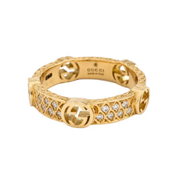GUCCI Ring in Yellow Gold and Diamonds