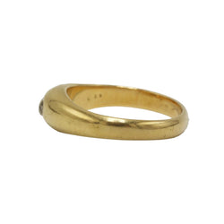 Yellow Gold and Diamond Bangle Ring