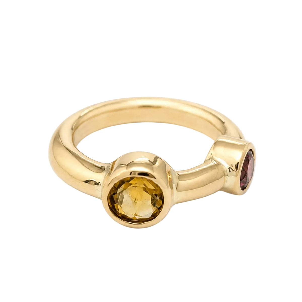 "Toi & Moi" Ring in Yellow Gold and Tourmalines