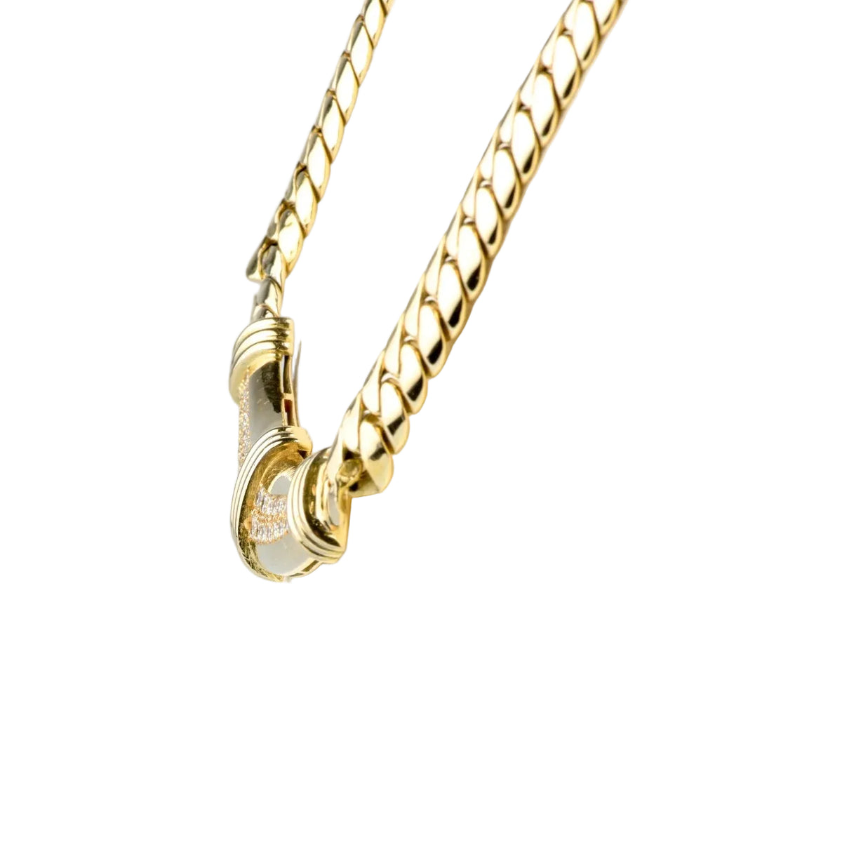 Collier Maille en or jaune et diamants