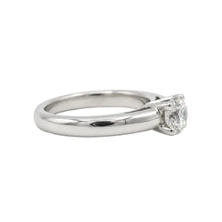 White Gold Solitaire Ring with Diamond