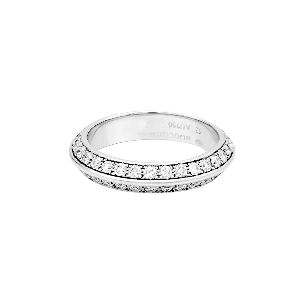 BOUCHERON "Éternelle" Wedding Band in white gold and diamonds