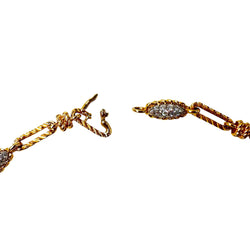 Necklace - FRED pendant in yellow gold and diamonds