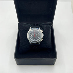 BREITLING "Premier Chronograph" Watch in Stainless Steel and Leather