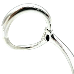 HERMÈS "Nausicaa" GM Silver Bangle Bracelet