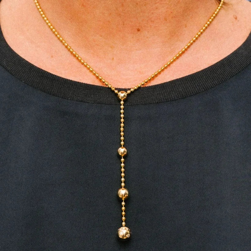CARTIER "Draperie de décolleté" Pendant Necklace in yellow gold and diamonds