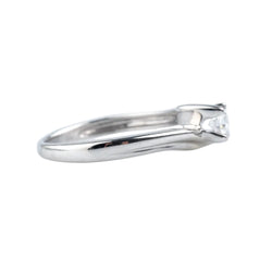 White Gold Solitaire Ring with Diamond