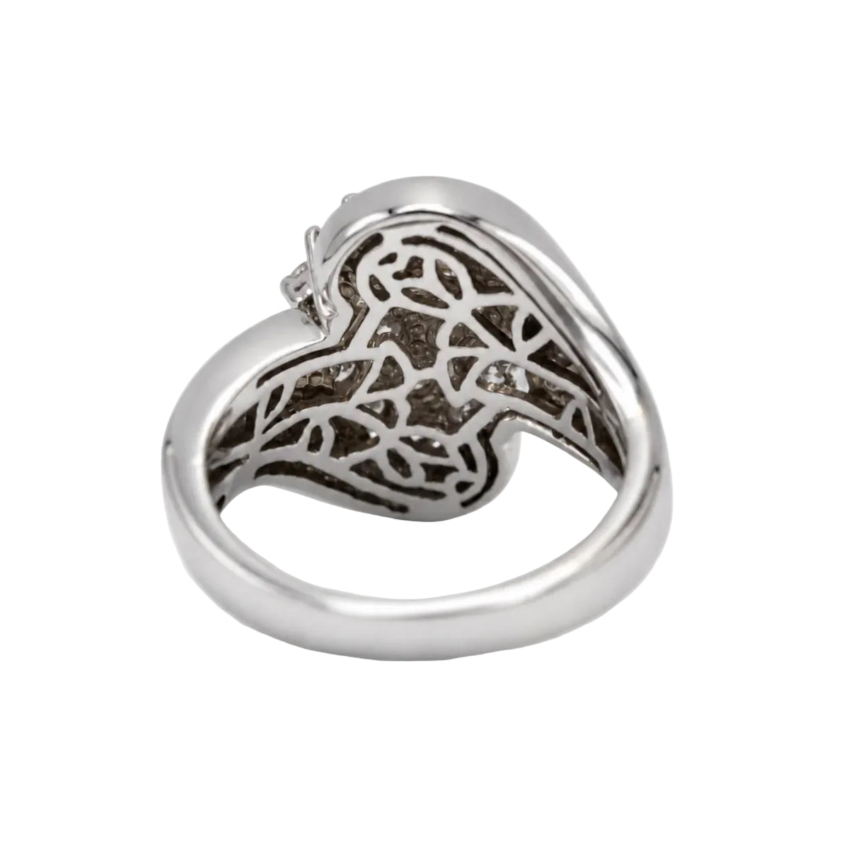White Gold and Diamond Cocktail Ring