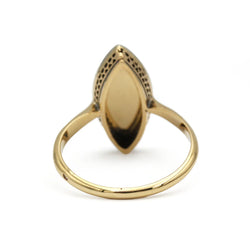 Marquise Ring in Yellow Gold and Diamonds