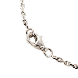 White Gold Necklace with a Pendant Featuring a Fancy Yellow Diamond and a Diamond