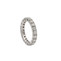 White Gold and Diamond Wedding Band