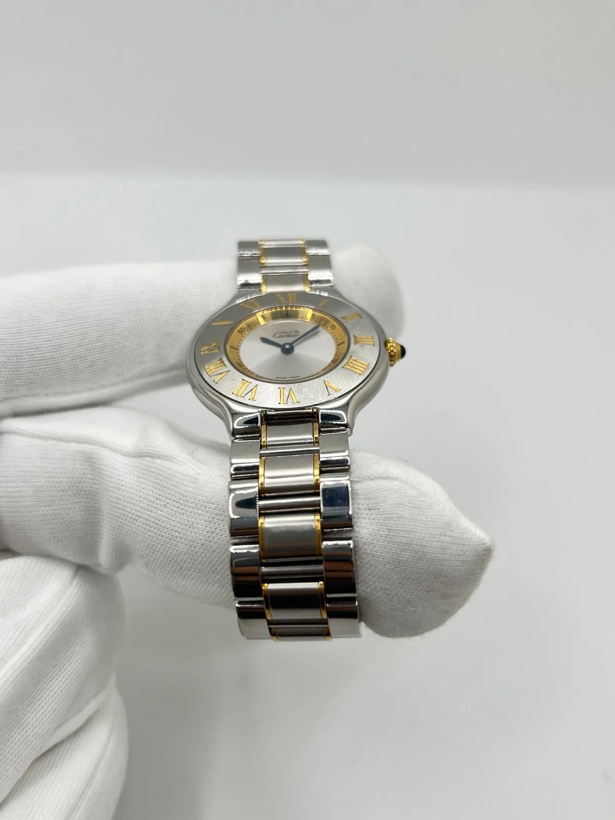 CARTIER "Must 21" Watch in Gold-plated and Stainless Steel