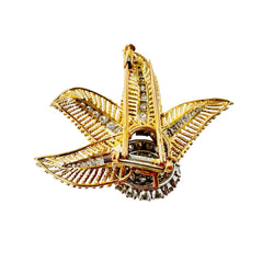Broche BOUCHERON en or jaune et diamants