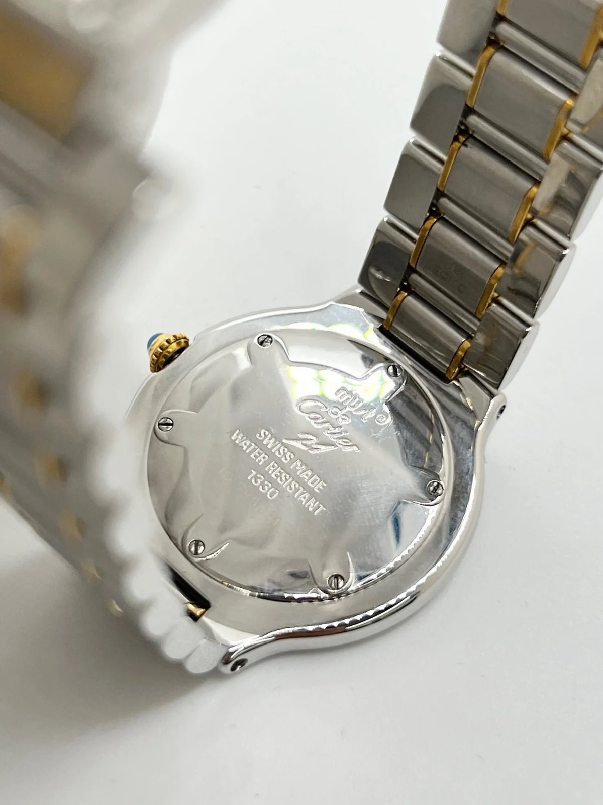 CARTIER "Must 21" Watch in Gold-plated and Stainless Steel