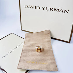DAVID YURMAN "Albion" Ring in Silver, Yellow Gold, and Citrine