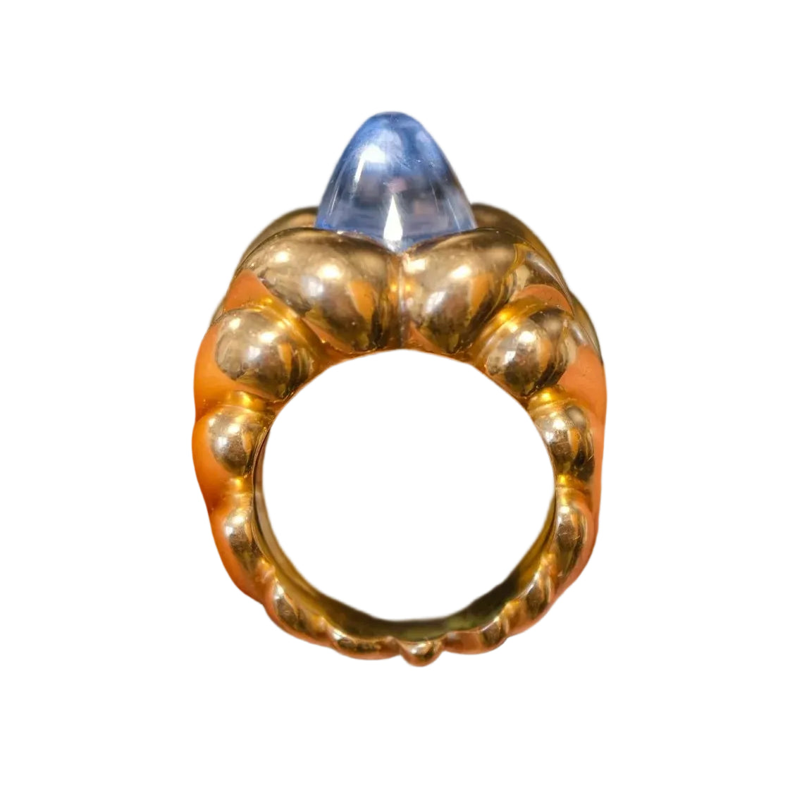 Yellow Gold and Sapphire Cocktail Ring