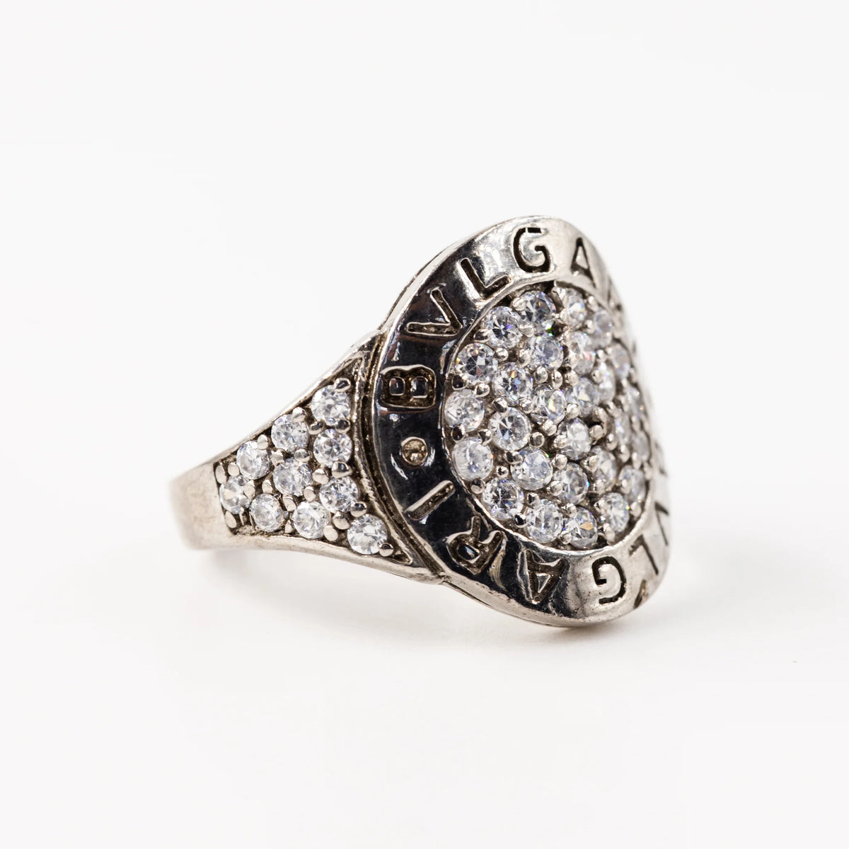 BULGARI ring in white gold and diamonds
