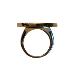 BULGARI ring in yellow gold and mother-of-pearl