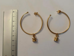 BULGARI "B.Zero1" Yellow Gold Hoop Earrings