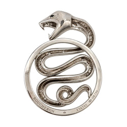 BOUCHERON "Trouble Serpent" GM Pendant in white gold and diamonds